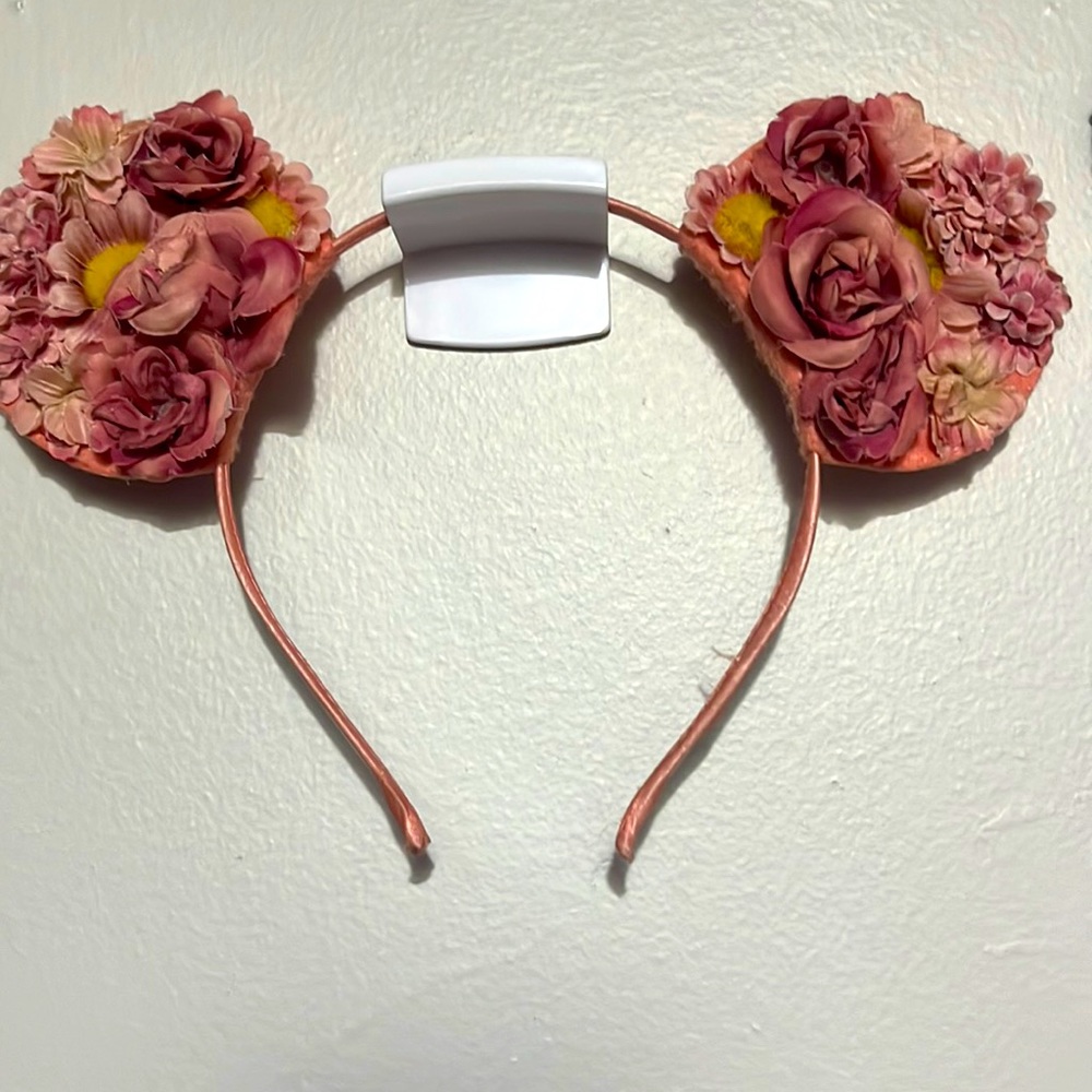 Mickey ears pink flower print